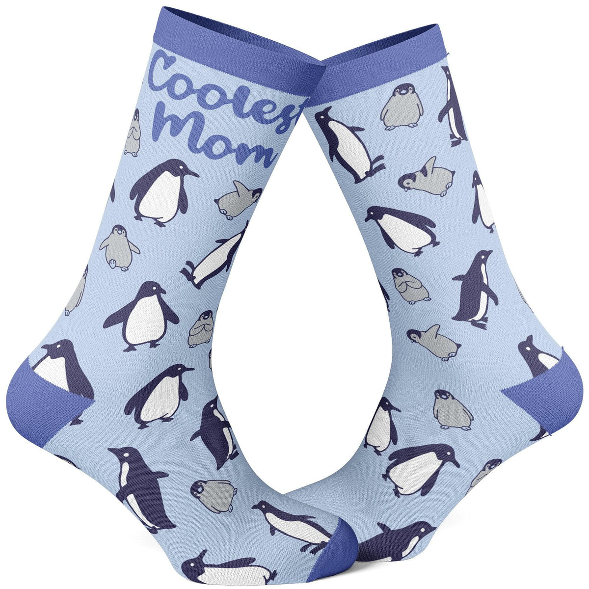 Women&#39;s Coolest Mom Penguins Socks  -  Crazy Dog T-Shirts