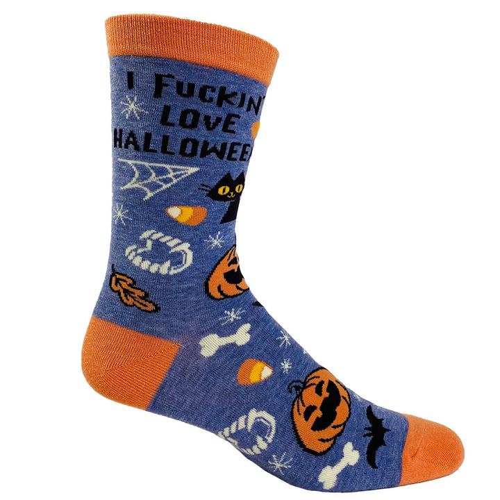 Women's I Fucking Love Halloween Socks  -  Crazy Dog T-Shirts