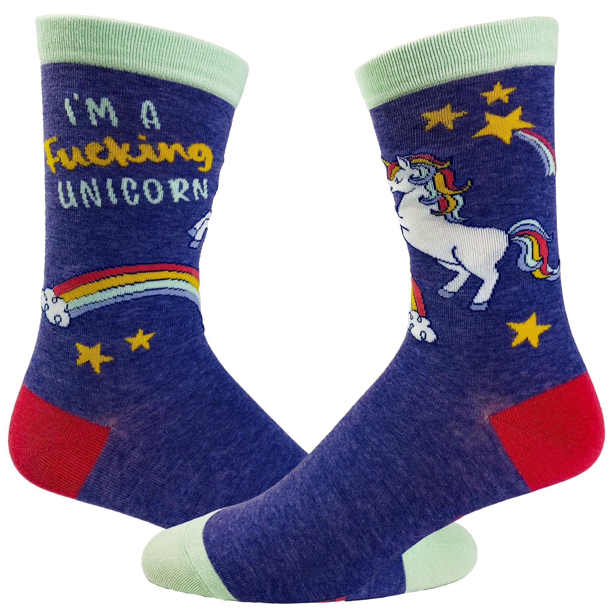 Women's I'm A Fucking Unicorn Socks - Crazy Dog T-Shirts
