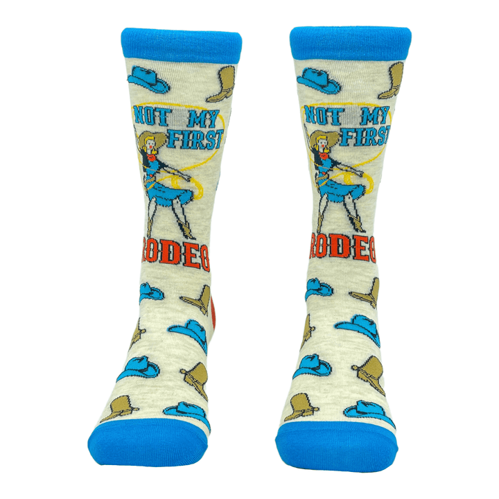 Women's Not My First Rodeo Socks  -  Crazy Dog T-Shirts