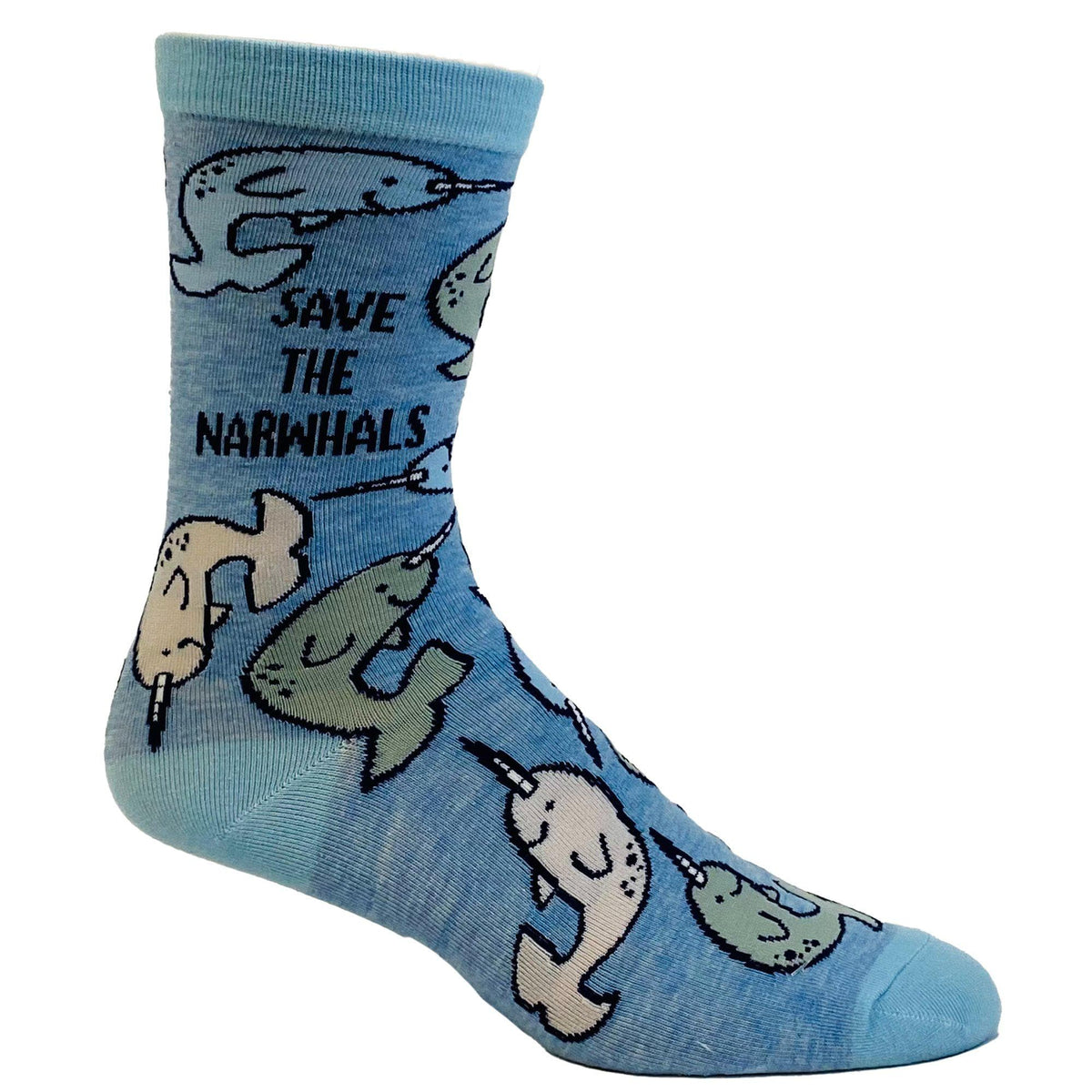 Youth Save The Narwhals Socks - Crazy Dog T-Shirts