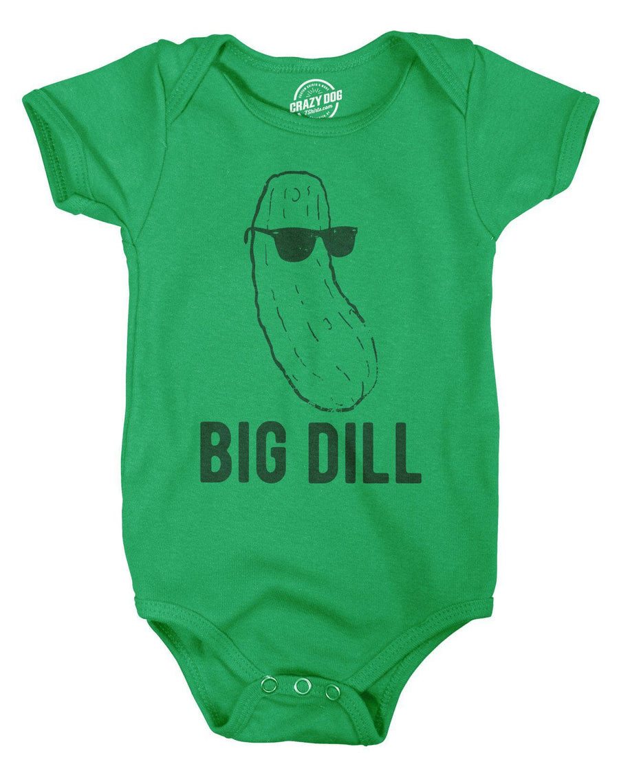 Big Dill Baby Bodysuit - Crazy Dog T-Shirts