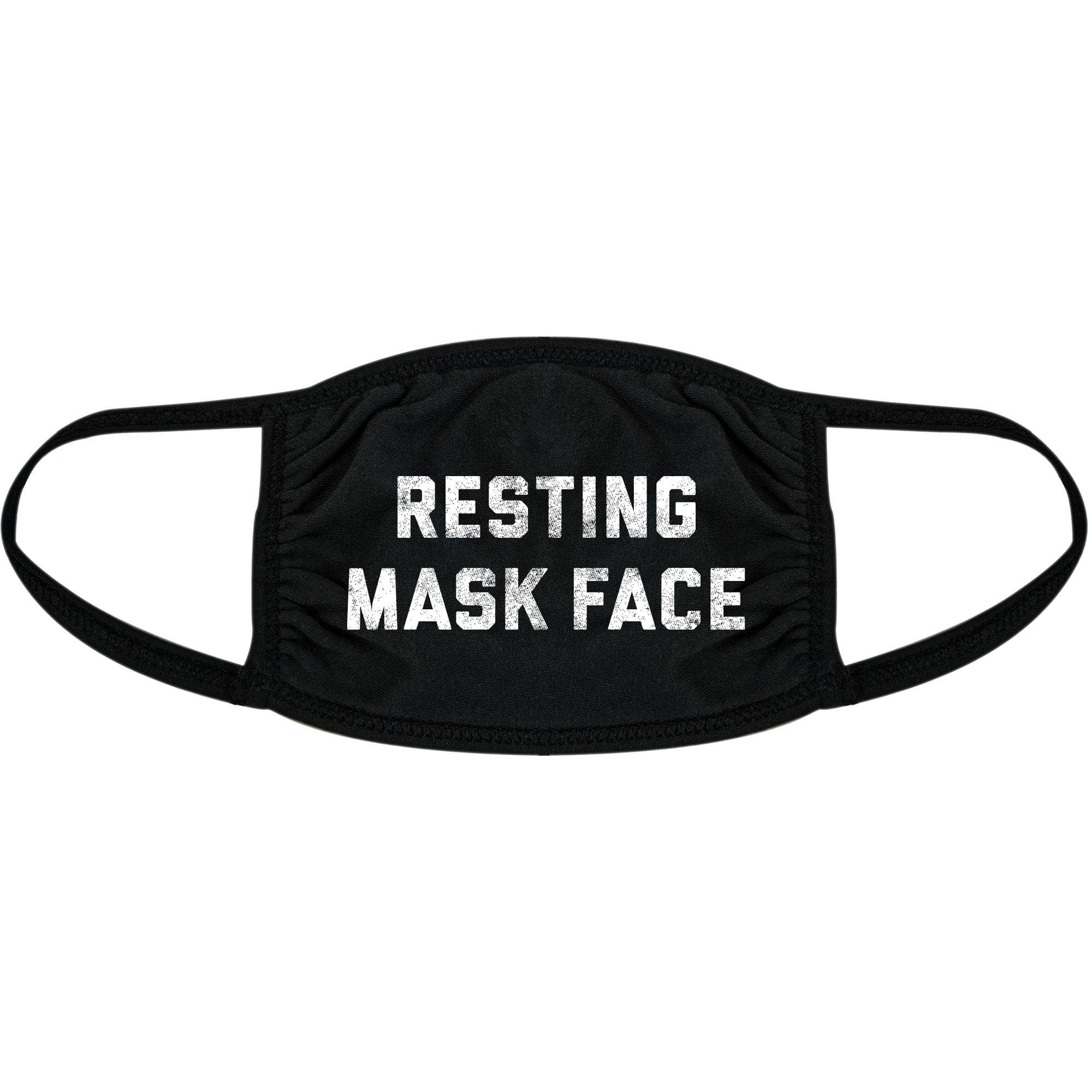 Resting Mask Face Face Mask Mask - Crazy Dog T-Shirts