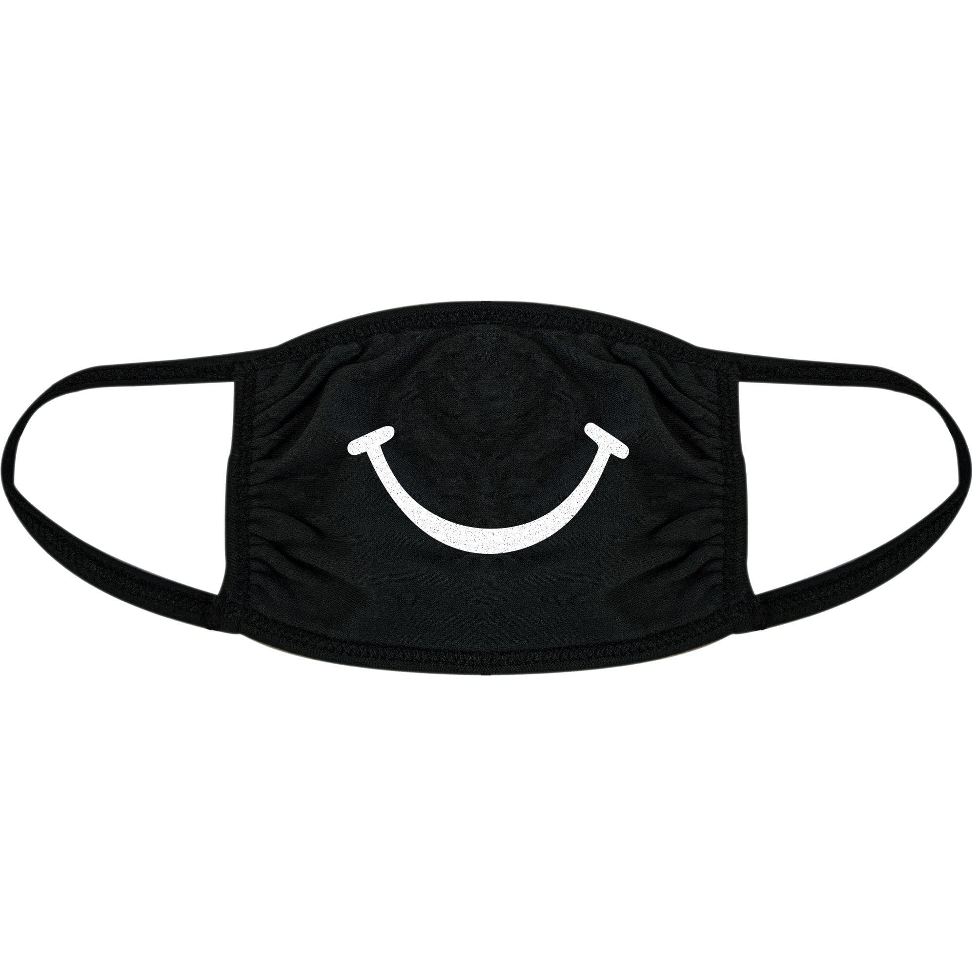 Smiling Face Mask Mask - Crazy Dog T-Shirts