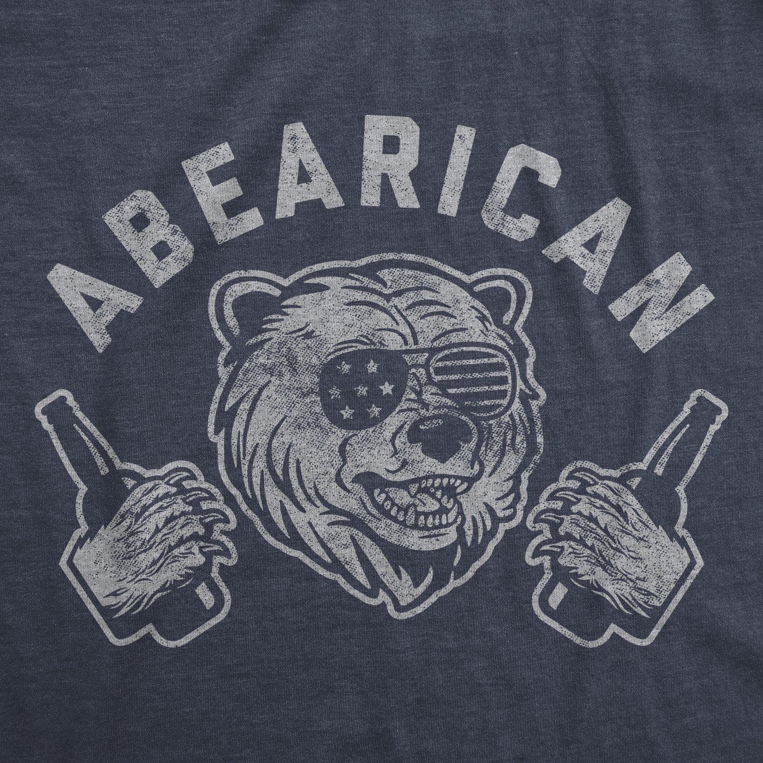 Abearican Men's Tshirt - Crazy Dog T-Shirts