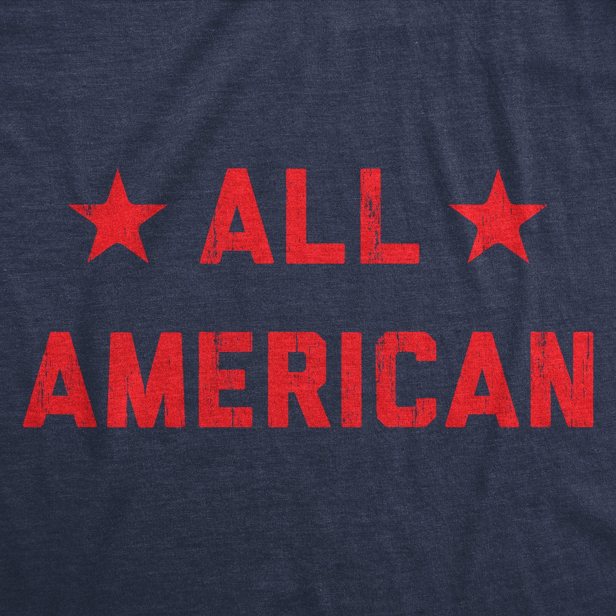 All American Men's Tshirt  -  Crazy Dog T-Shirts