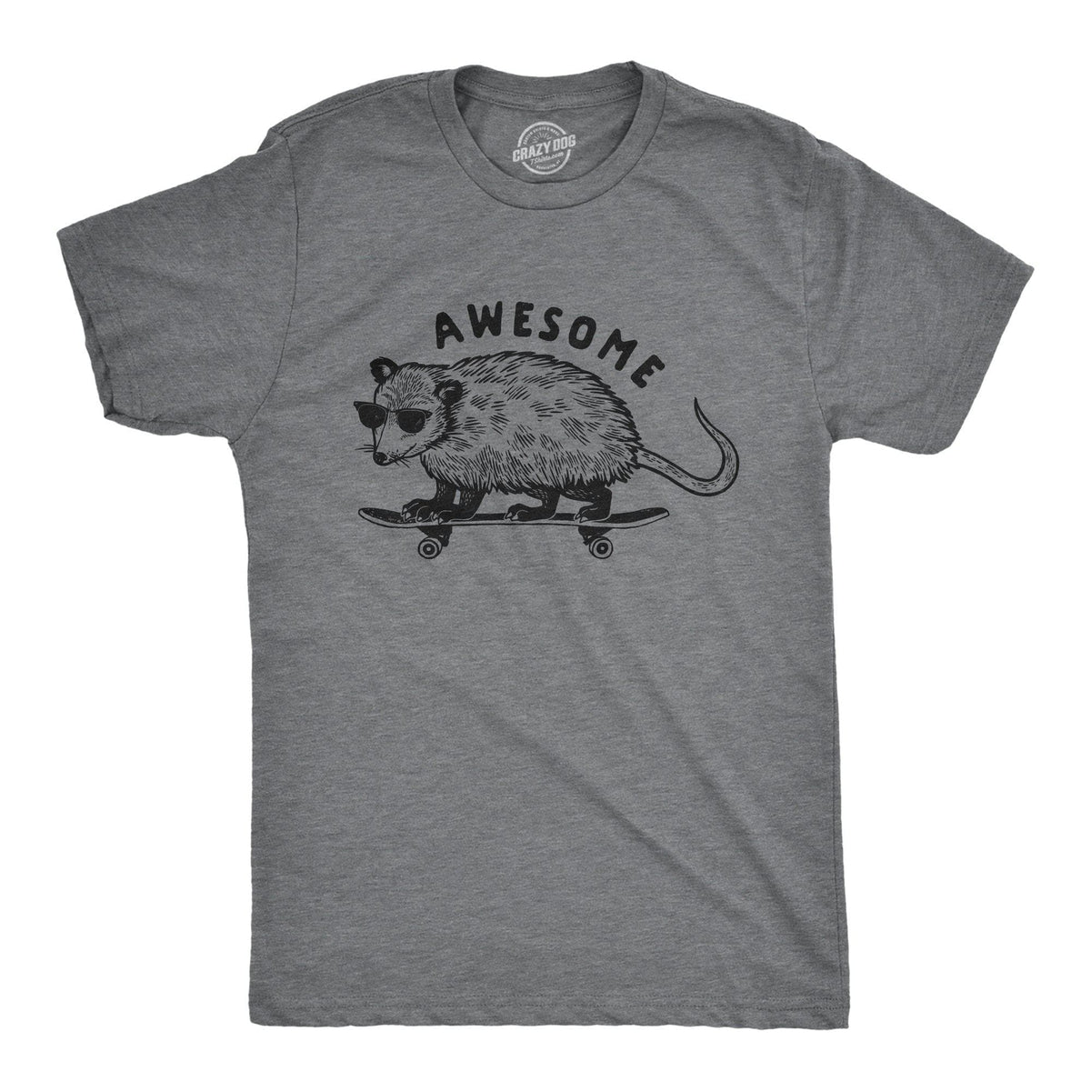 Awesome Opossum Men&#39;s Tshirt  -  Crazy Dog T-Shirts