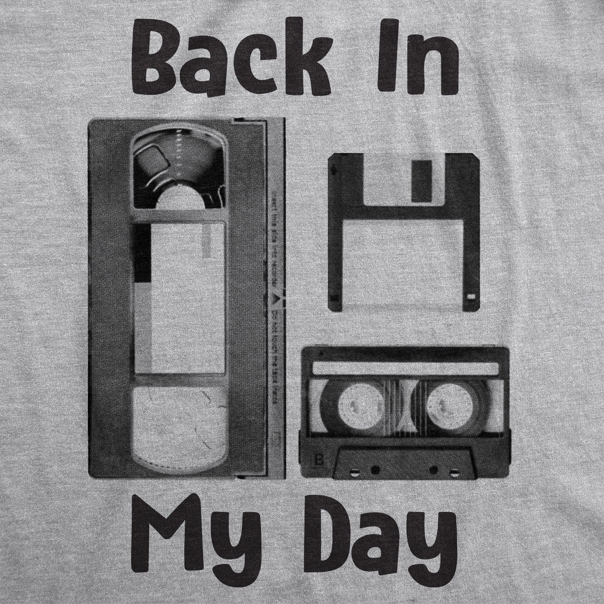 Back In My Day Men's Tshirt - Crazy Dog T-Shirts