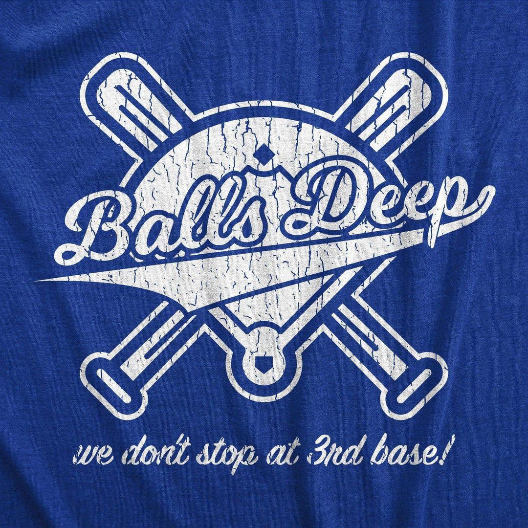 Balls Deep Men's Tshirt  -  Crazy Dog T-Shirts