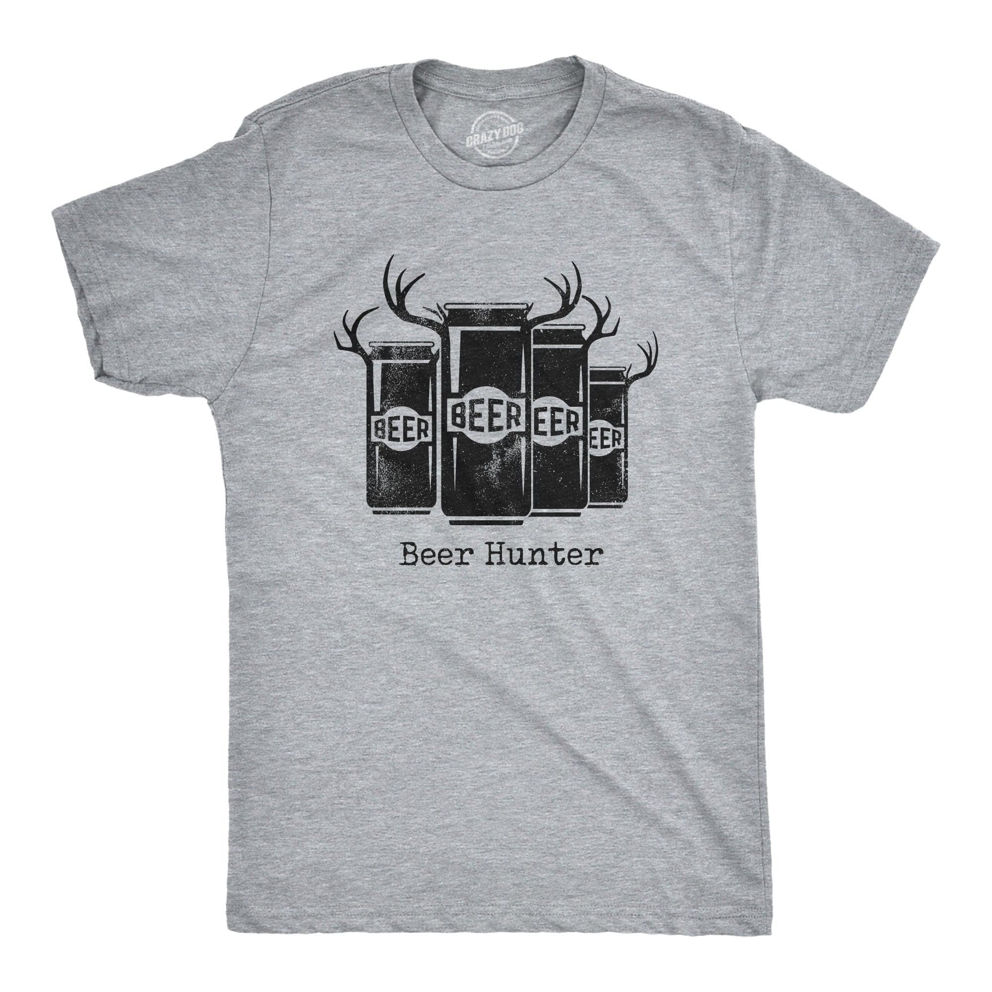 Beer Hunter Men's Tshirt  -  Crazy Dog T-Shirts