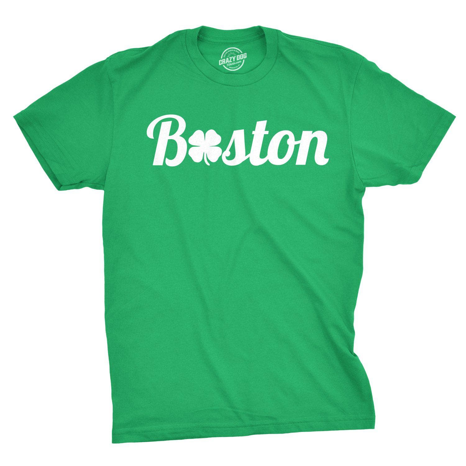 Boston Clover Men's Tshirt - Crazy Dog T-Shirts