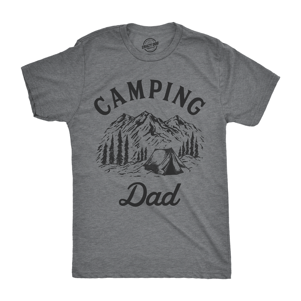 Camping Dad Men's Tshirt - Crazy Dog T-Shirts