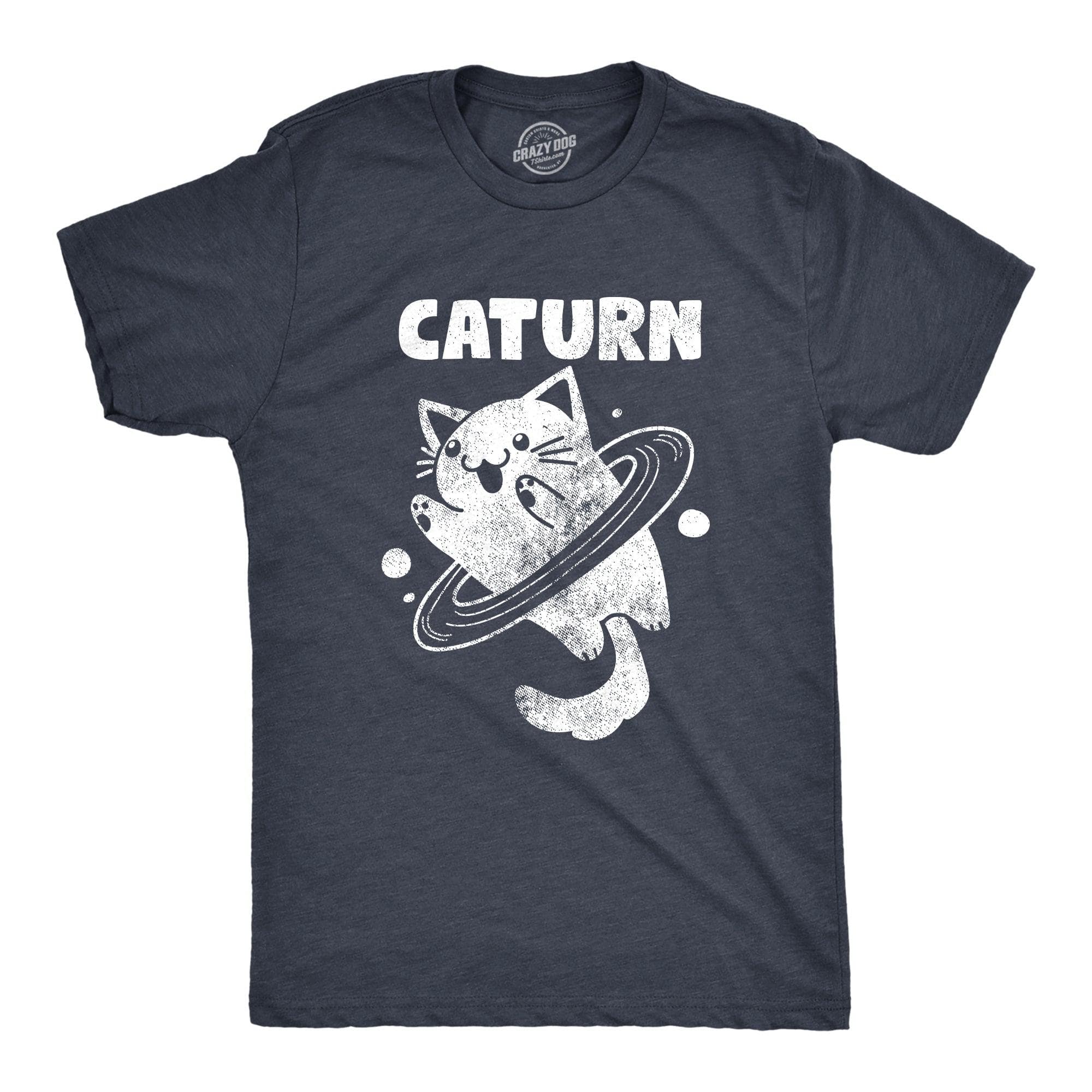 Caturn Men's Tshirt  -  Crazy Dog T-Shirts