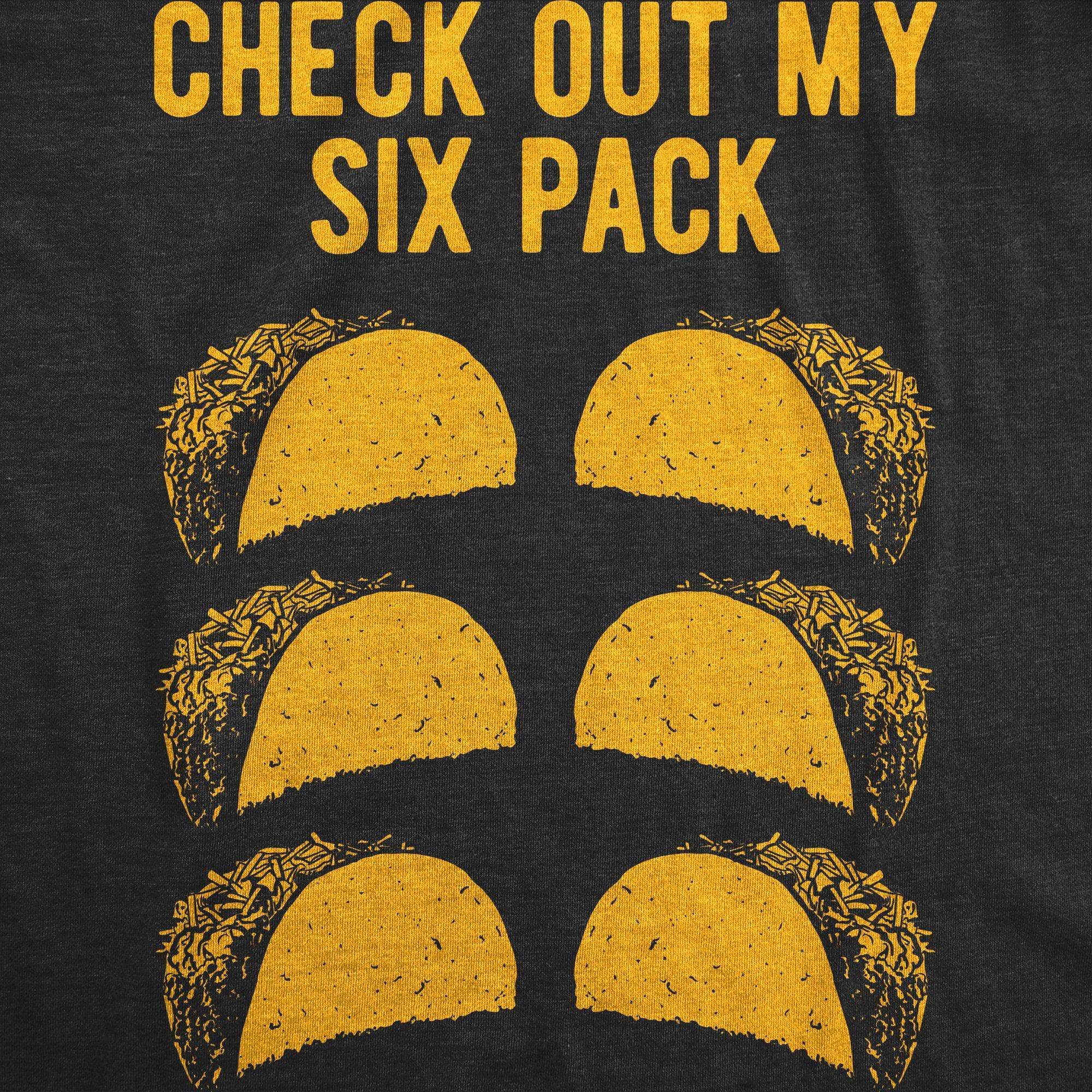 Check Out My Six Pack Men's Tshirt  -  Crazy Dog T-Shirts