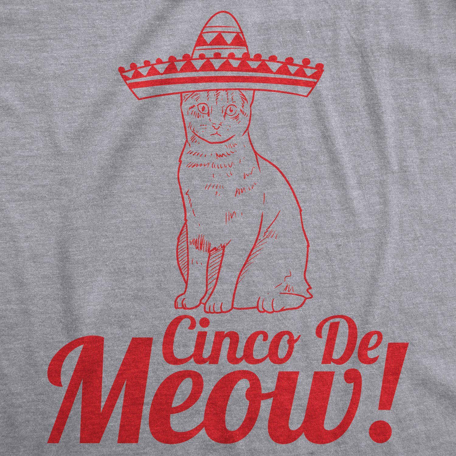 Cinco De Meow Cat Men's Tshirt  -  Crazy Dog T-Shirts