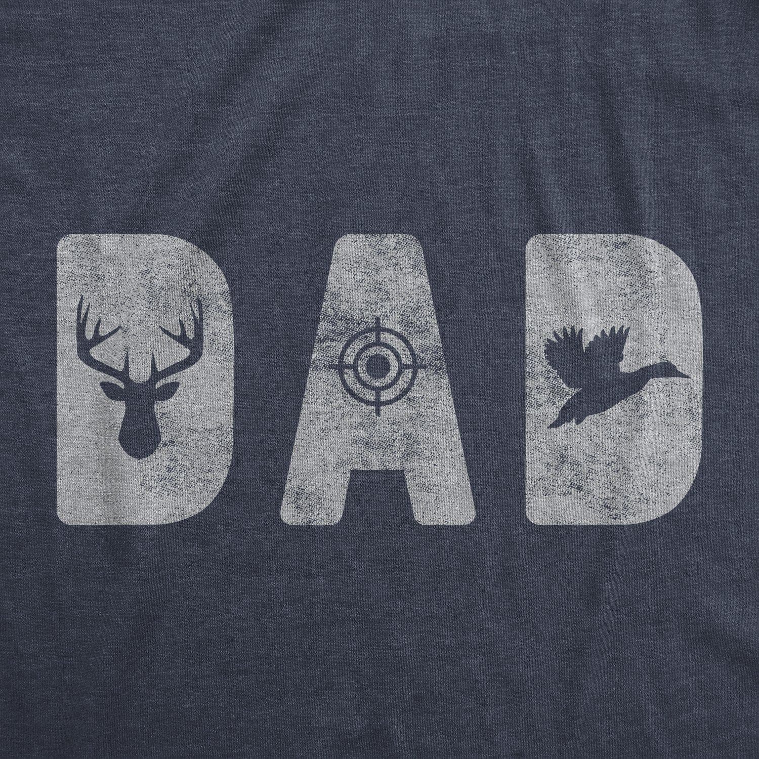 Dad Hunting Men's Tshirt - Crazy Dog T-Shirts