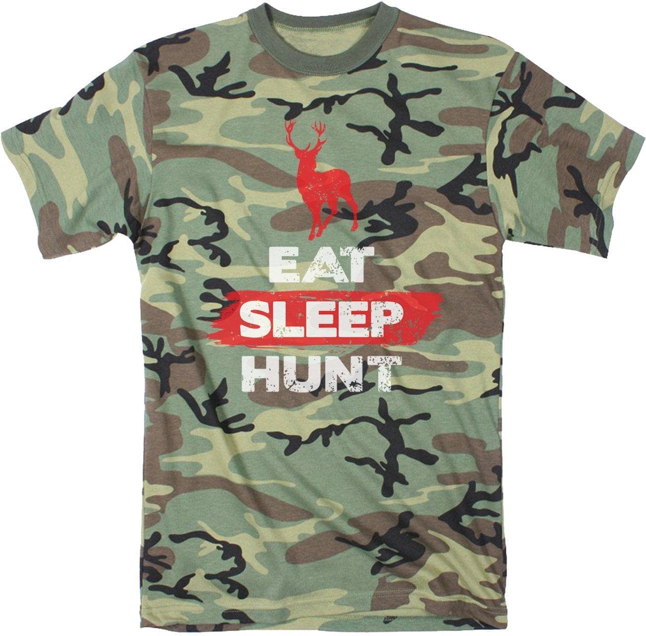 Eat Sleep Hunt Deer Men's Tshirt  -  Crazy Dog T-Shirts