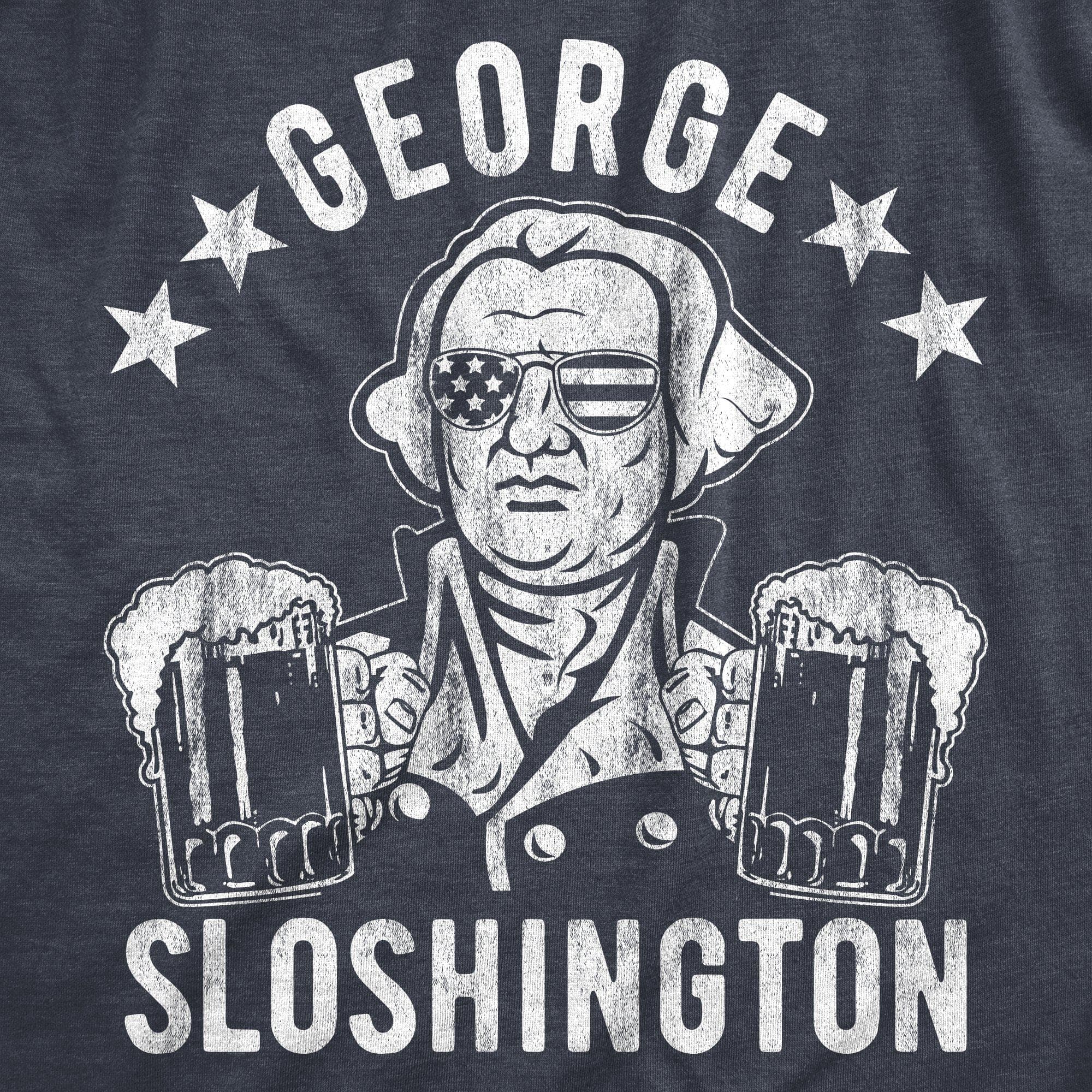 George Sloshington Men's Tshirt - Crazy Dog T-Shirts
