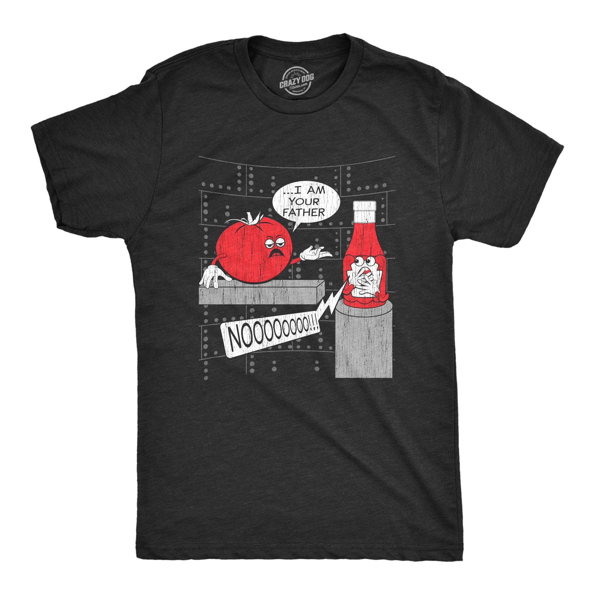 I Am Your Father Ketchup Men's Tshirt  -  Crazy Dog T-Shirts