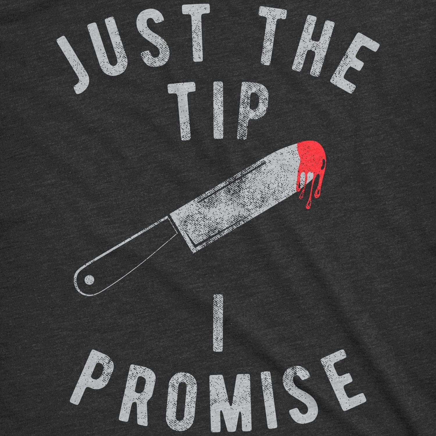 Just The Tip I Promise Men's Tshirt  -  Crazy Dog T-Shirts