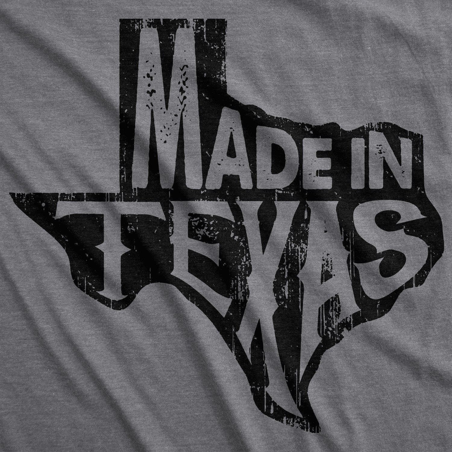 Made In Texas Men's Tshirt  -  Crazy Dog T-Shirts