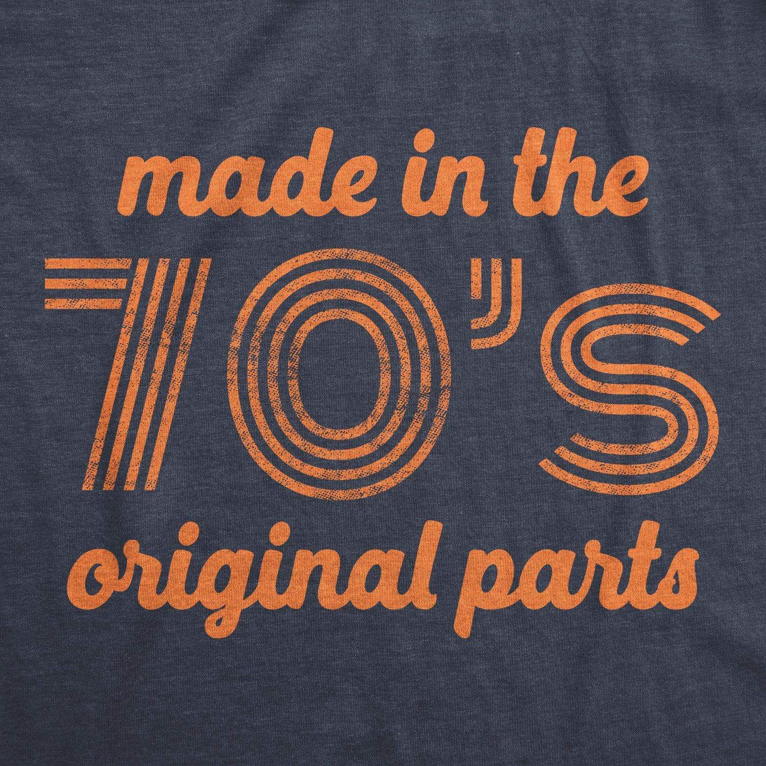 Made In The 70s Original Parts Men's Tshirt - Crazy Dog T-Shirts