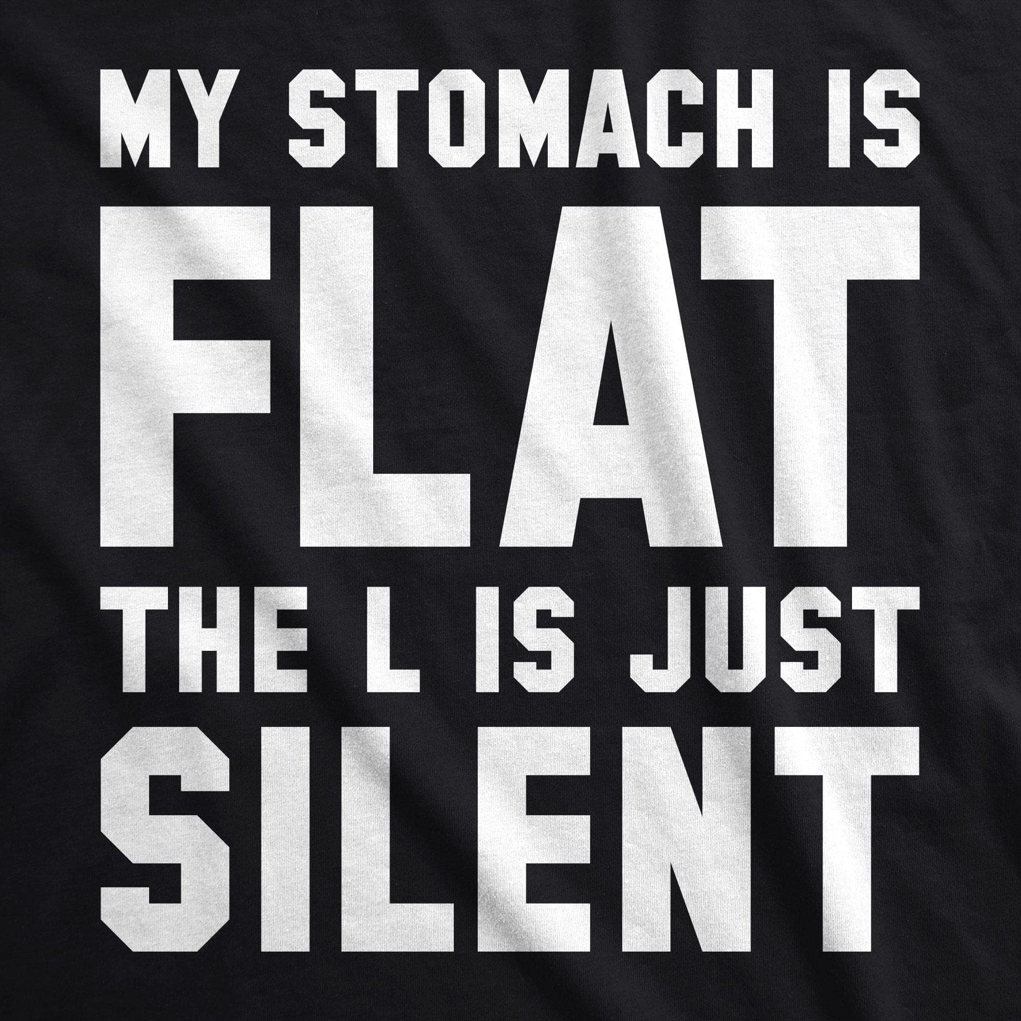 My Stomach Is Flat Men's Tshirt  -  Crazy Dog T-Shirts
