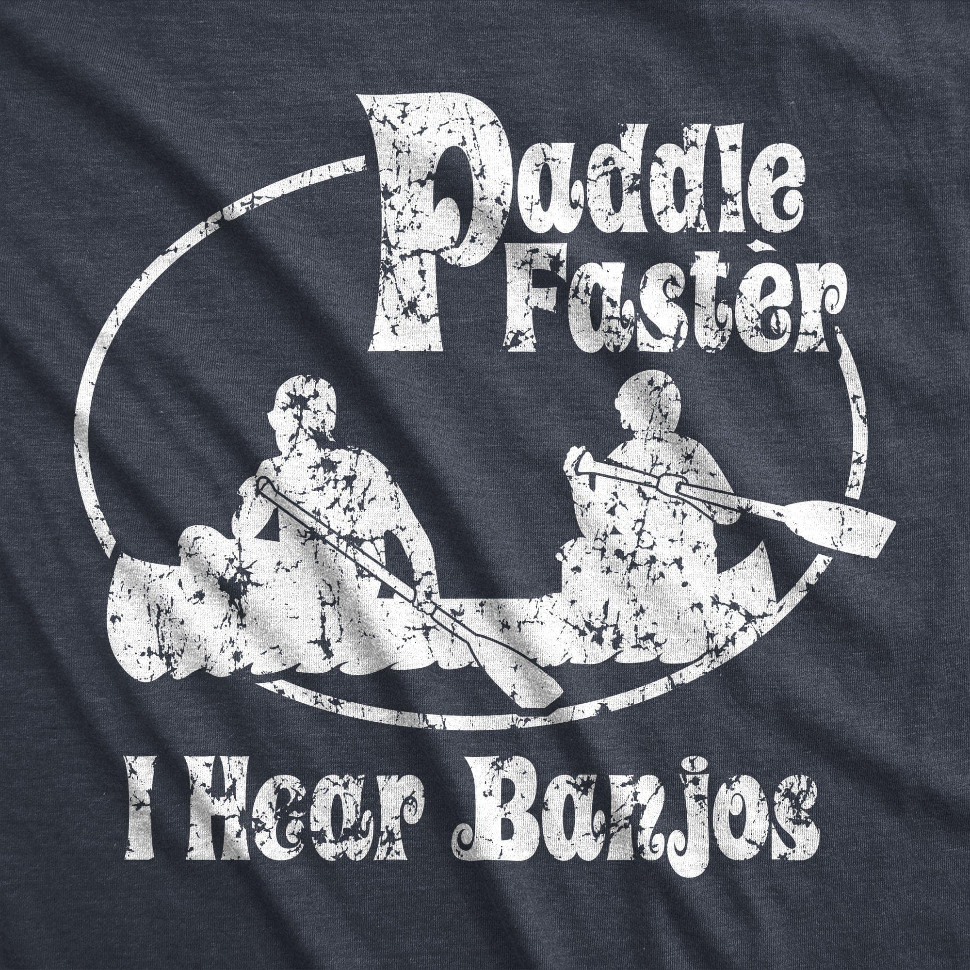 Paddle Faster Men's Tshirt  -  Crazy Dog T-Shirts