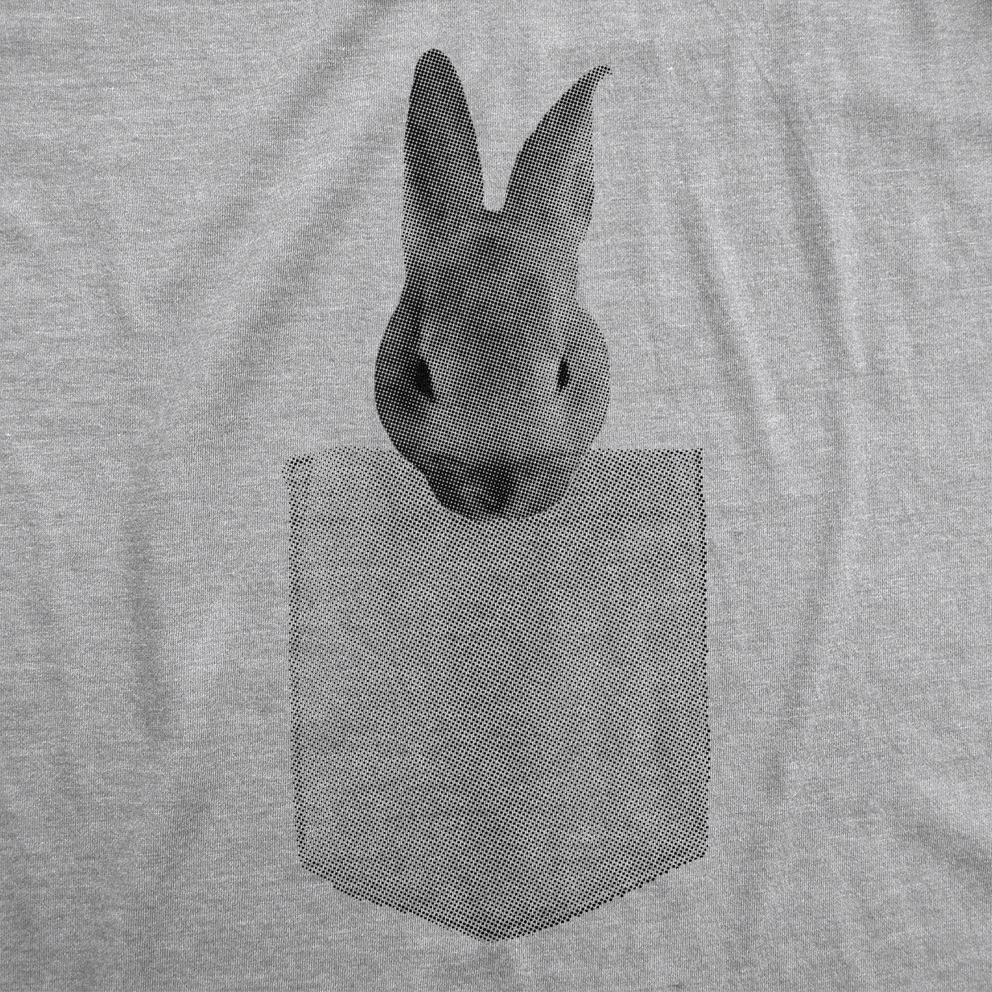 Pocket Bunny Men's Tshirt  -  Crazy Dog T-Shirts