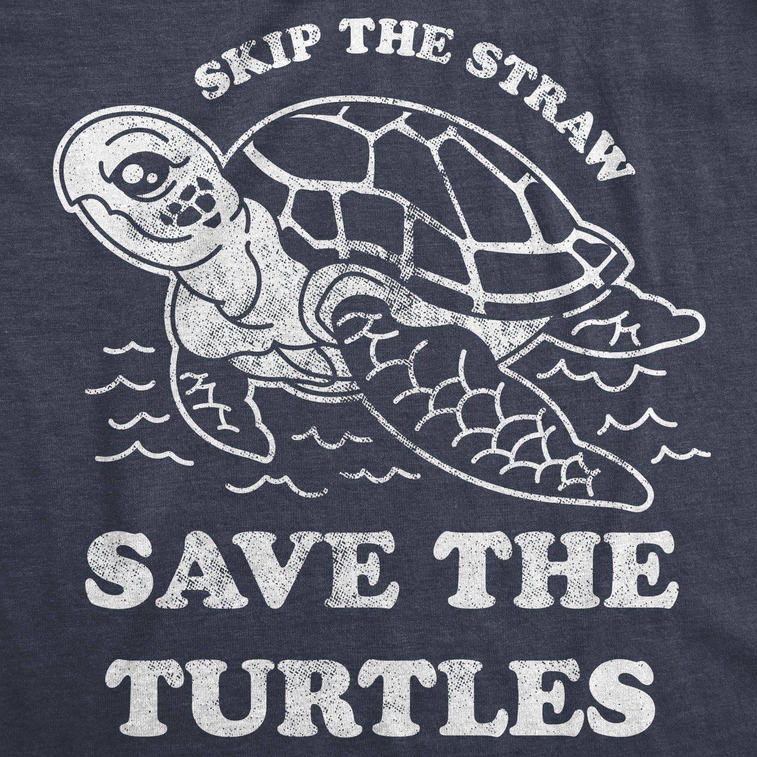 Save The Turtles Men's Tshirt  -  Crazy Dog T-Shirts