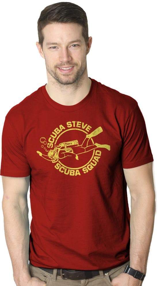 Scuba Steve Men's Tshirt  -  Crazy Dog T-Shirts