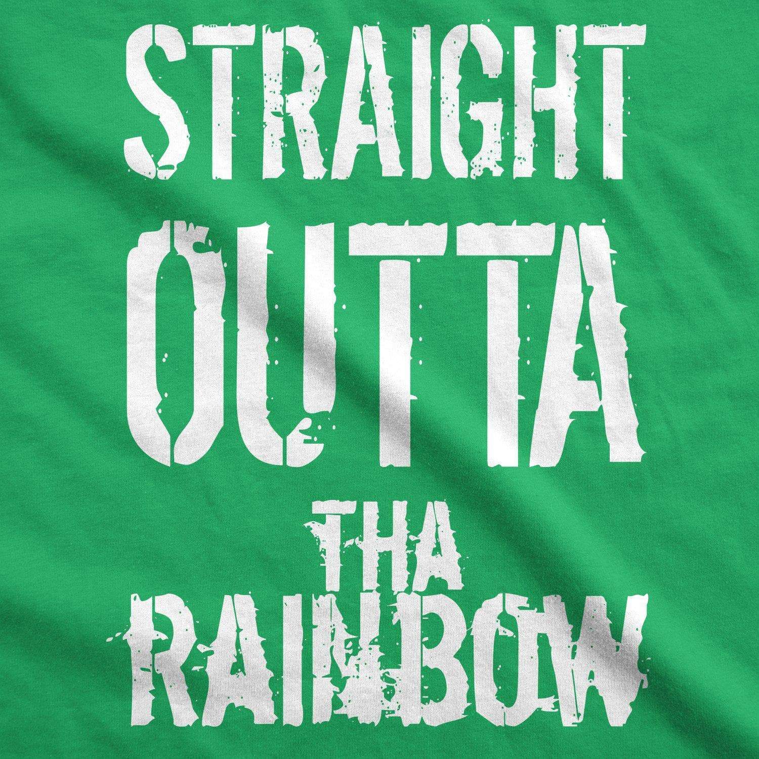 Straight Outta The Rainbow Men's Tshirt  -  Crazy Dog T-Shirts
