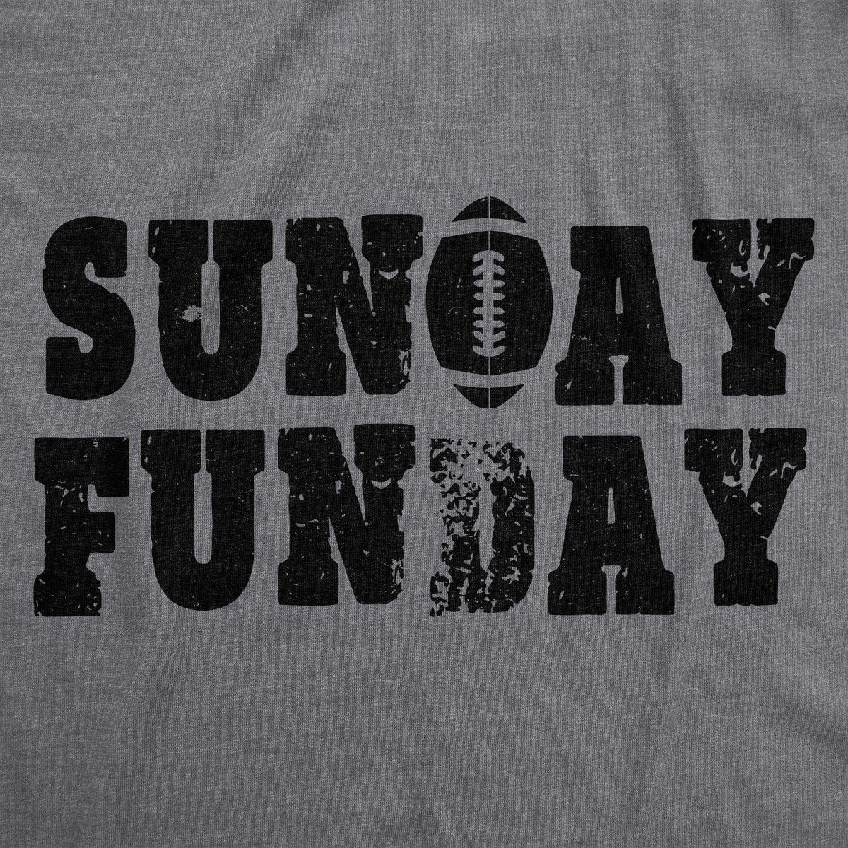 Sunday Funday Vintage Football Men&#39;s Tshirt  -  Crazy Dog T-Shirts