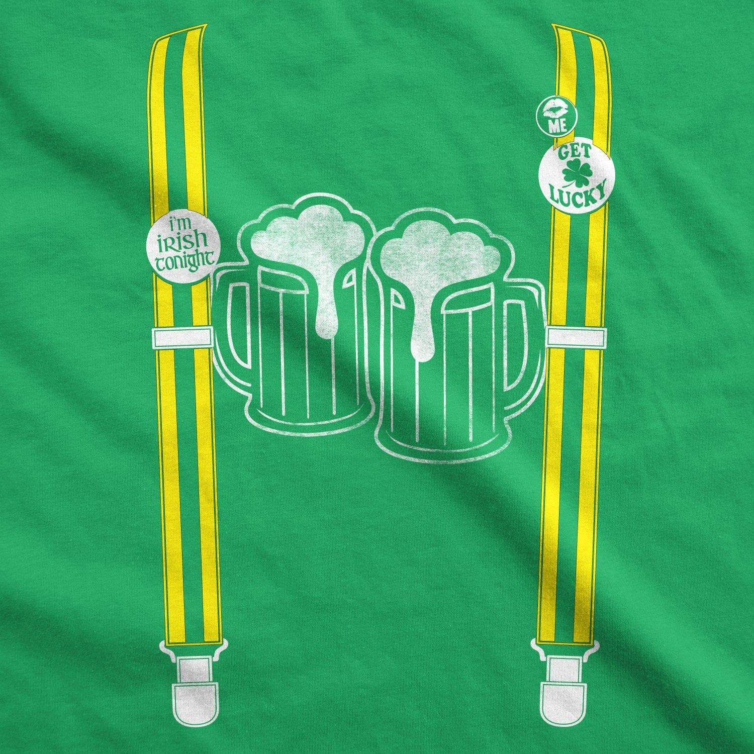 Suspenders Beer Mugs Men's Tshirt  -  Crazy Dog T-Shirts