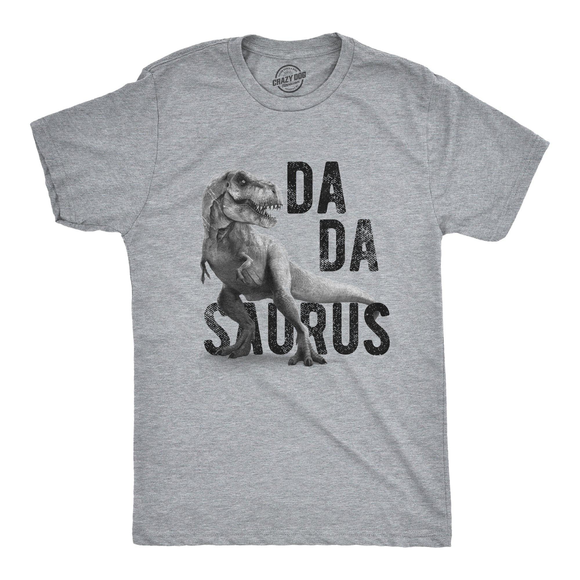 T-Rex Dadasaurus Men's Tshirt - Crazy Dog T-Shirts
