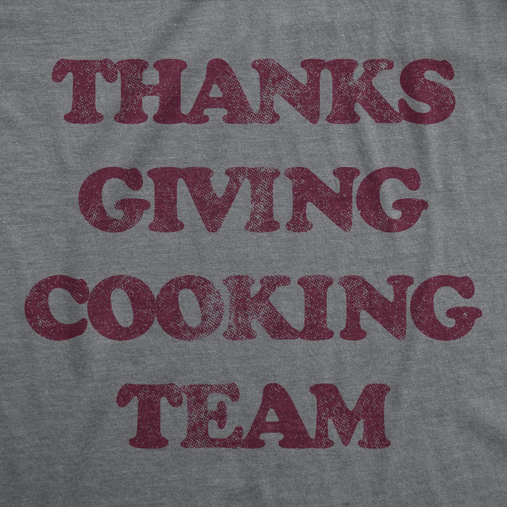 Thanksgiving Cooking Team Men's Tshirt  -  Crazy Dog T-Shirts