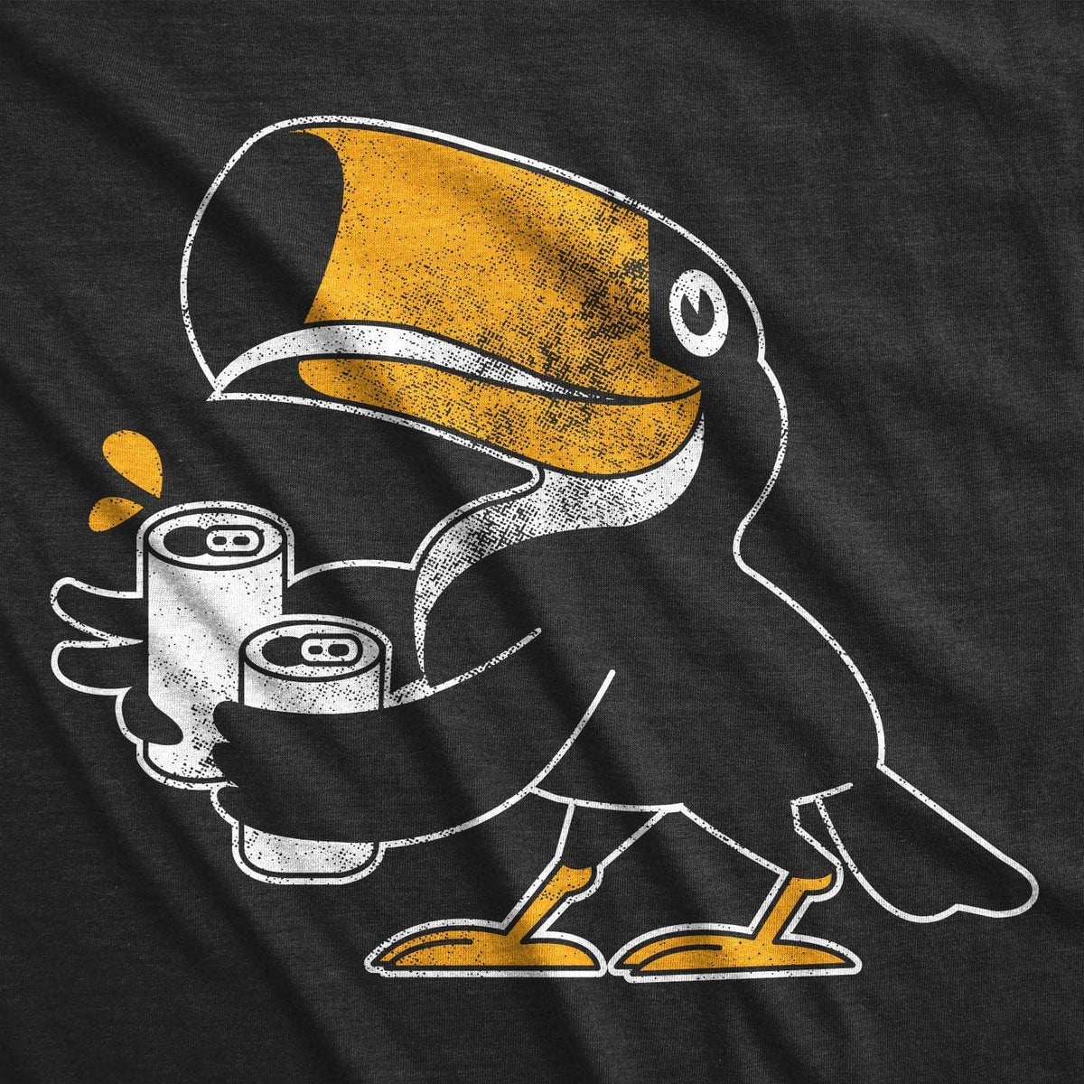 Toucan With Two Cans Men&#39;s Tshirt  -  Crazy Dog T-Shirts