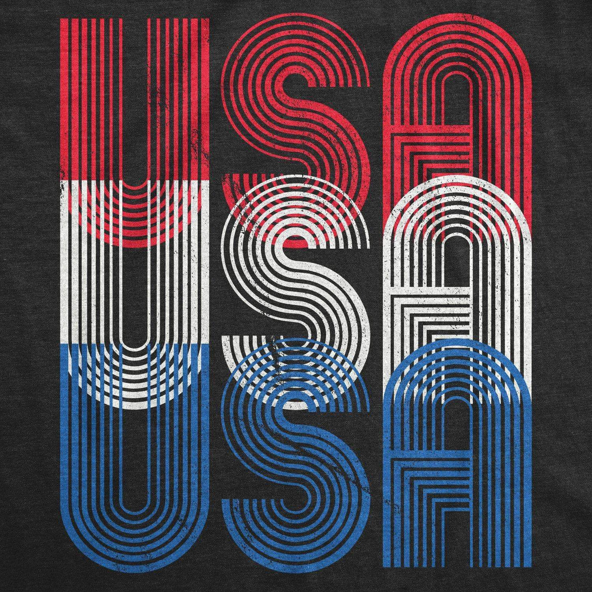 USA USA USA Men&#39;s Tshirt  -  Crazy Dog T-Shirts