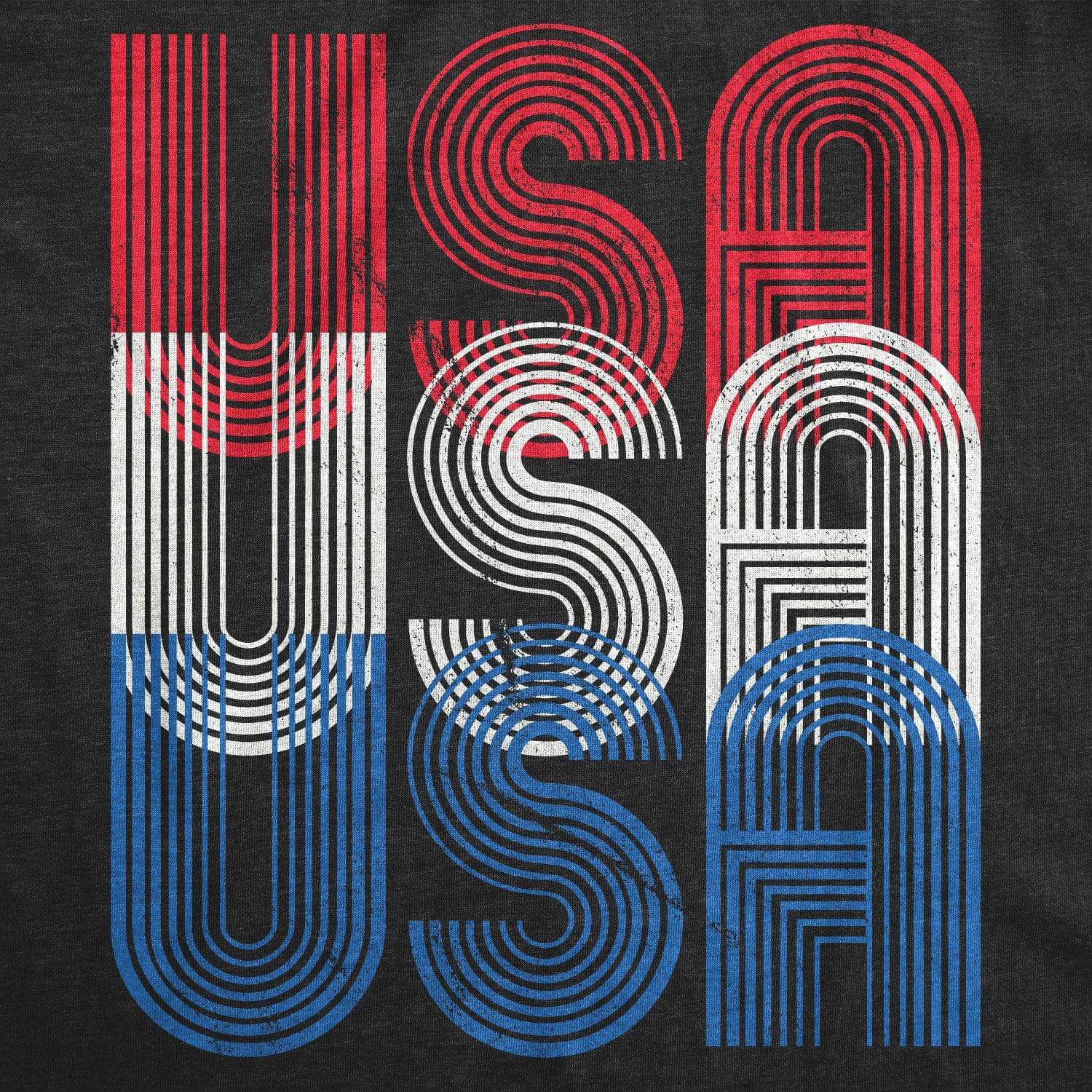 USA USA USA Men's Tshirt  -  Crazy Dog T-Shirts