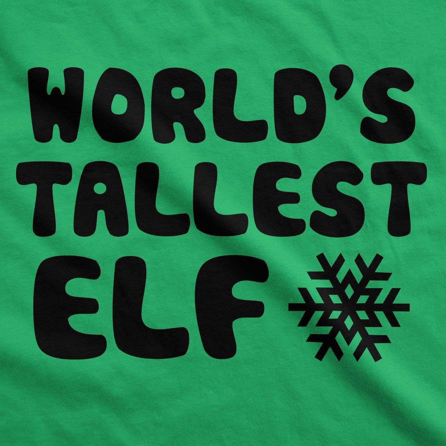 World's Tallest Elf Men's Tshirt - Crazy Dog T-Shirts