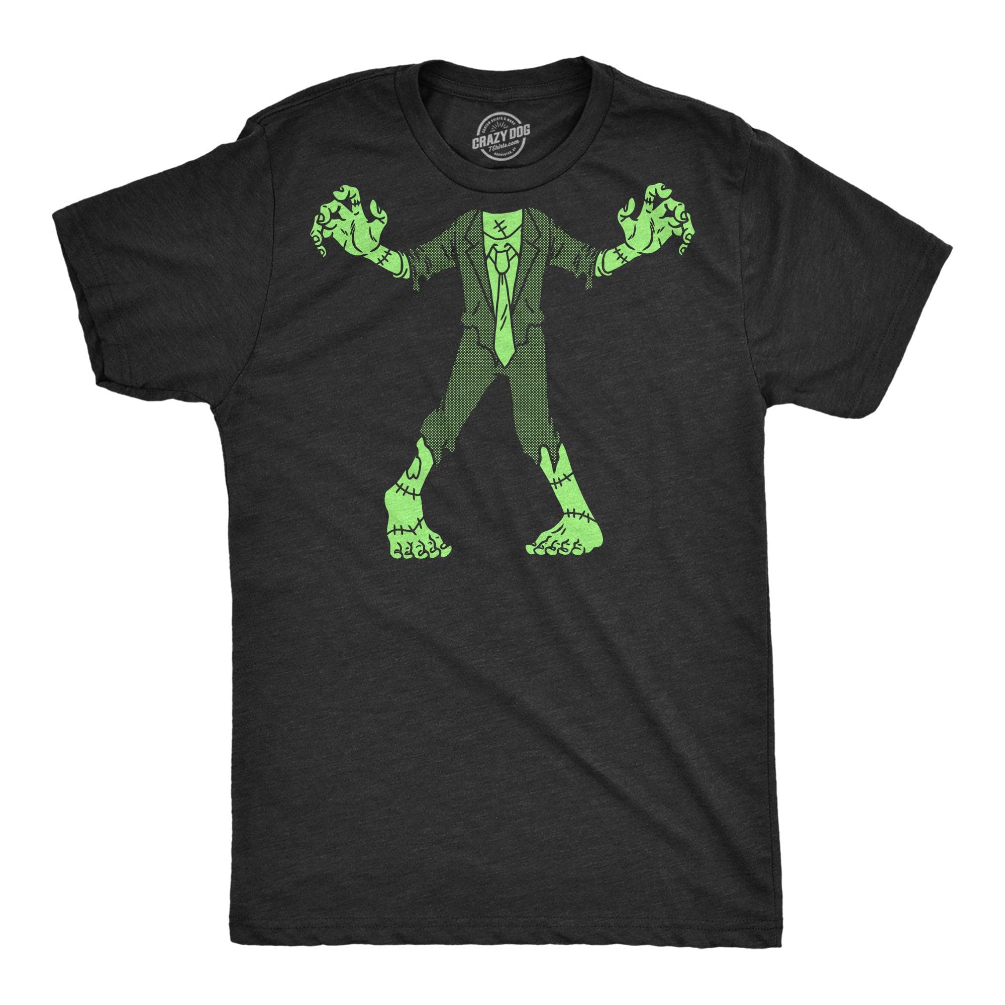 Zombie Body Men's Tshirt  -  Crazy Dog T-Shirts
