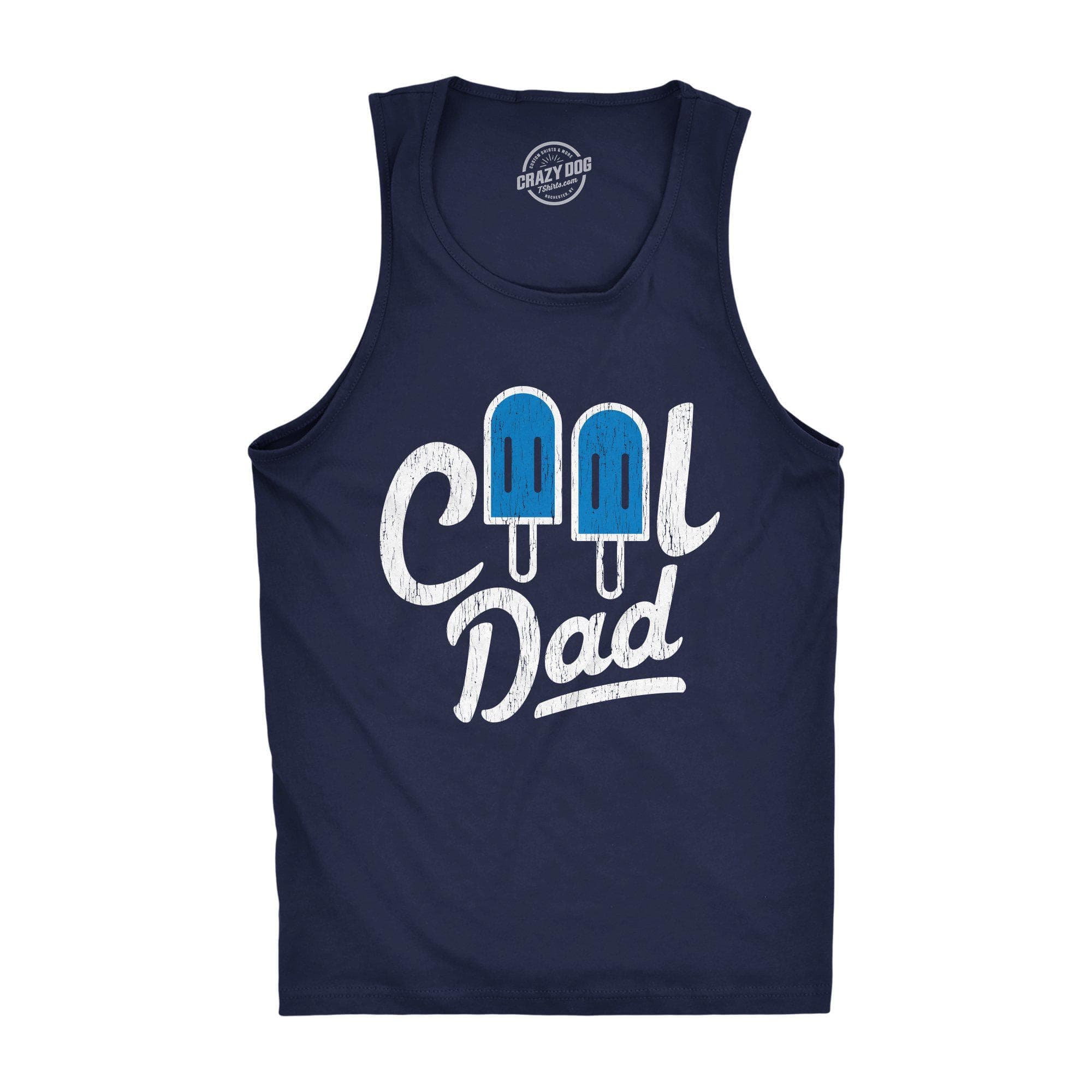 Cool Dad Popsicle Men's Tank Top - Crazy Dog T-Shirts