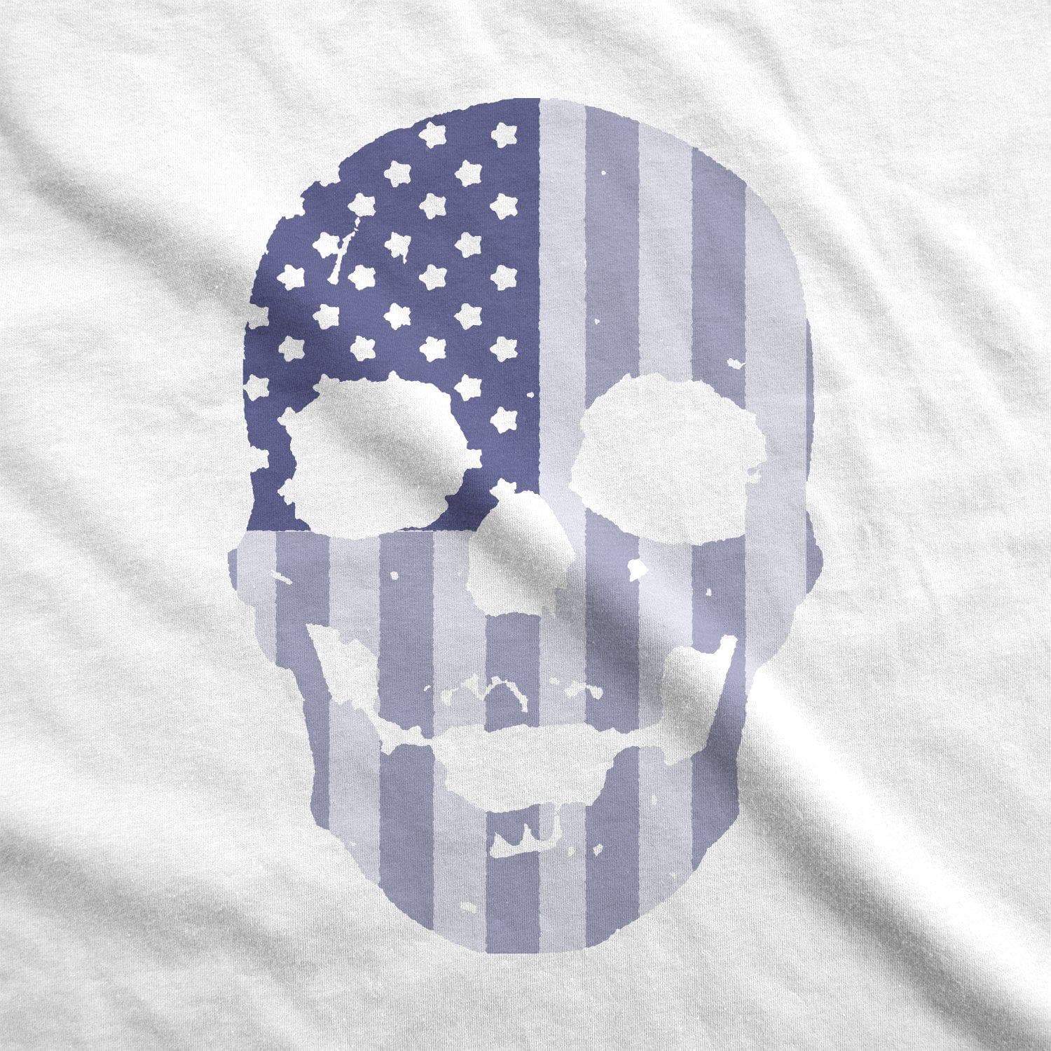 Flag Skull Men's Tank Top  -  Crazy Dog T-Shirts