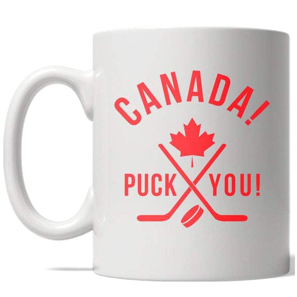 Canada Puck You Mug  -  Crazy Dog T-Shirts