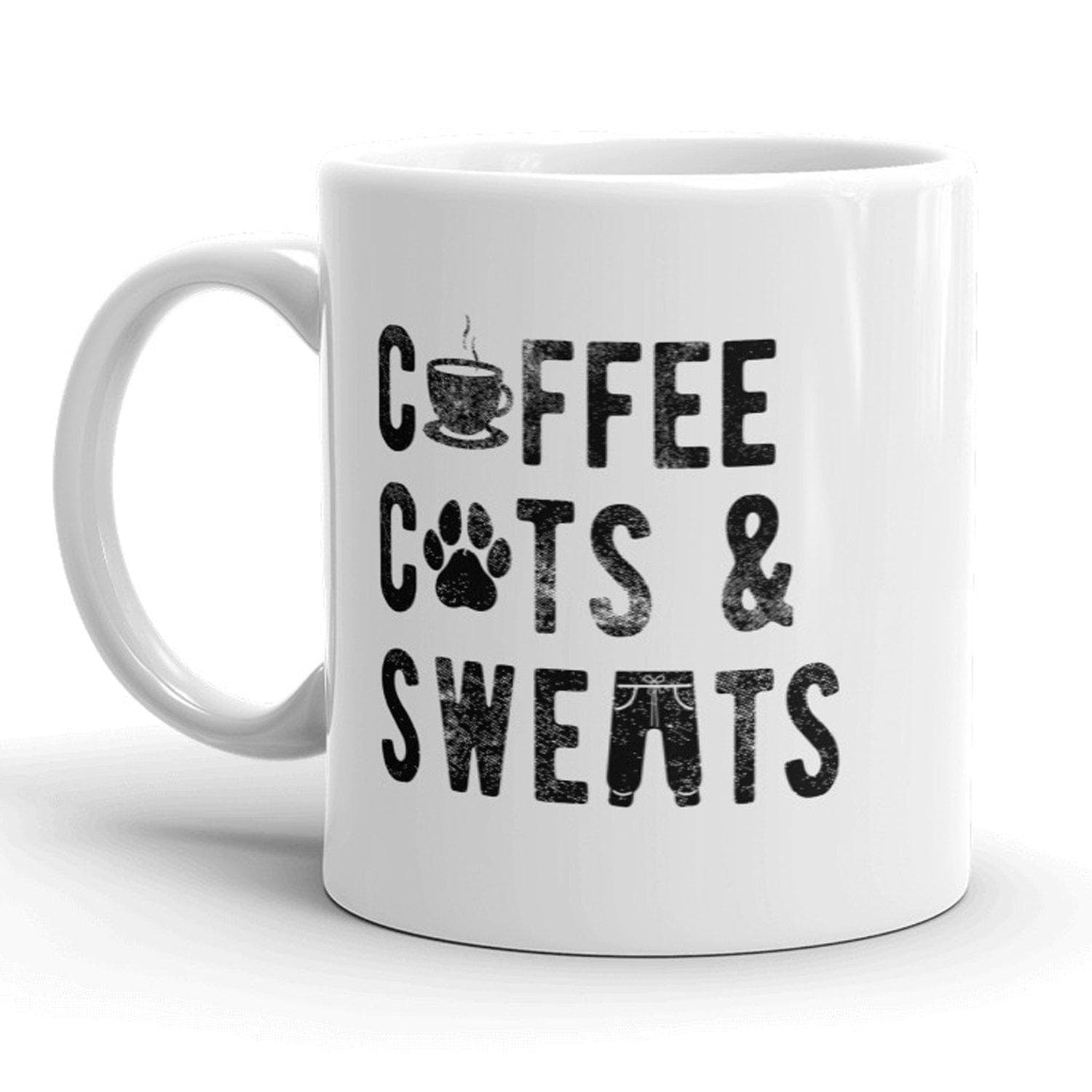 Coffee Cats And Sweats Mug - Crazy Dog T-Shirts
