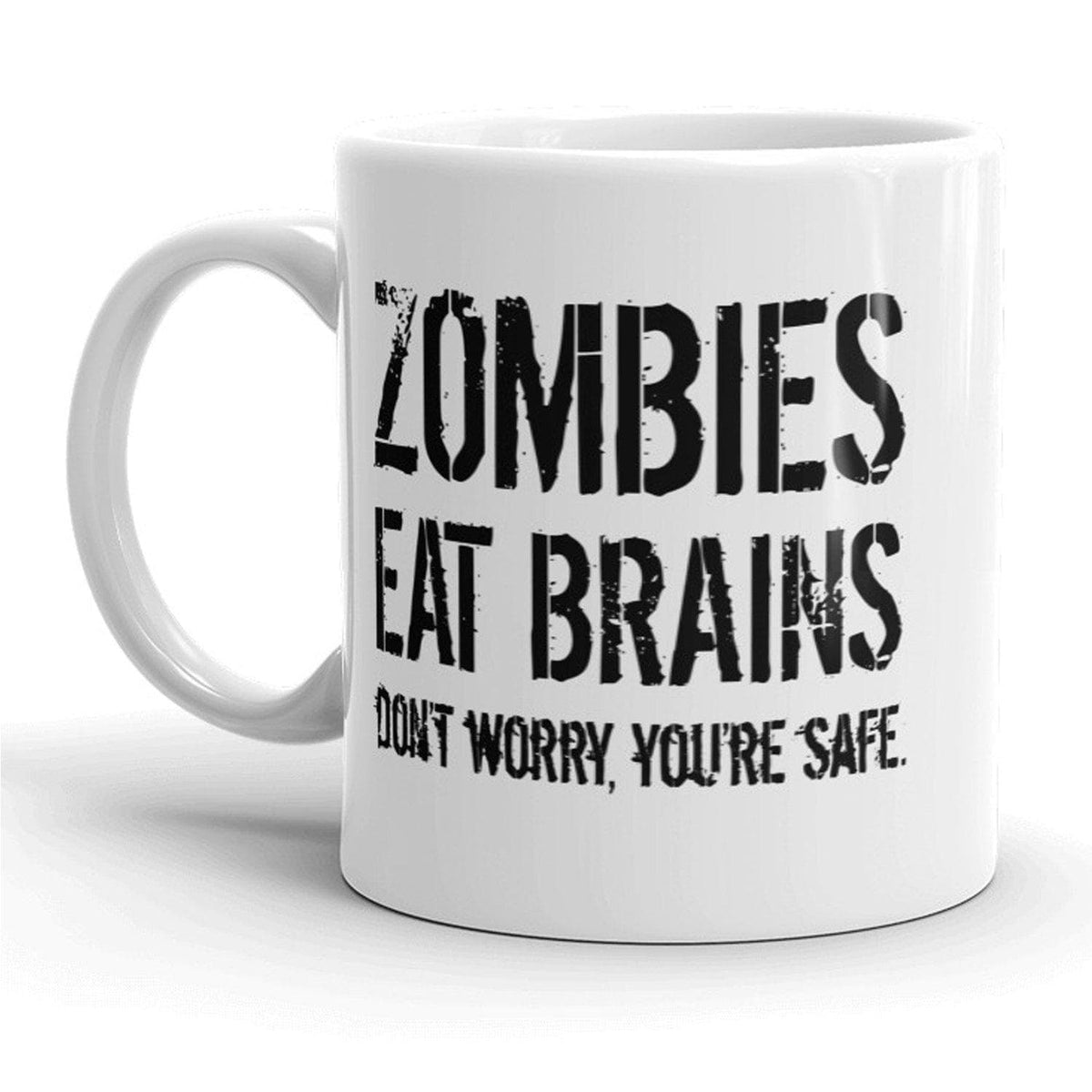 Zombies Eat Brains Mug - Crazy Dog T-Shirts