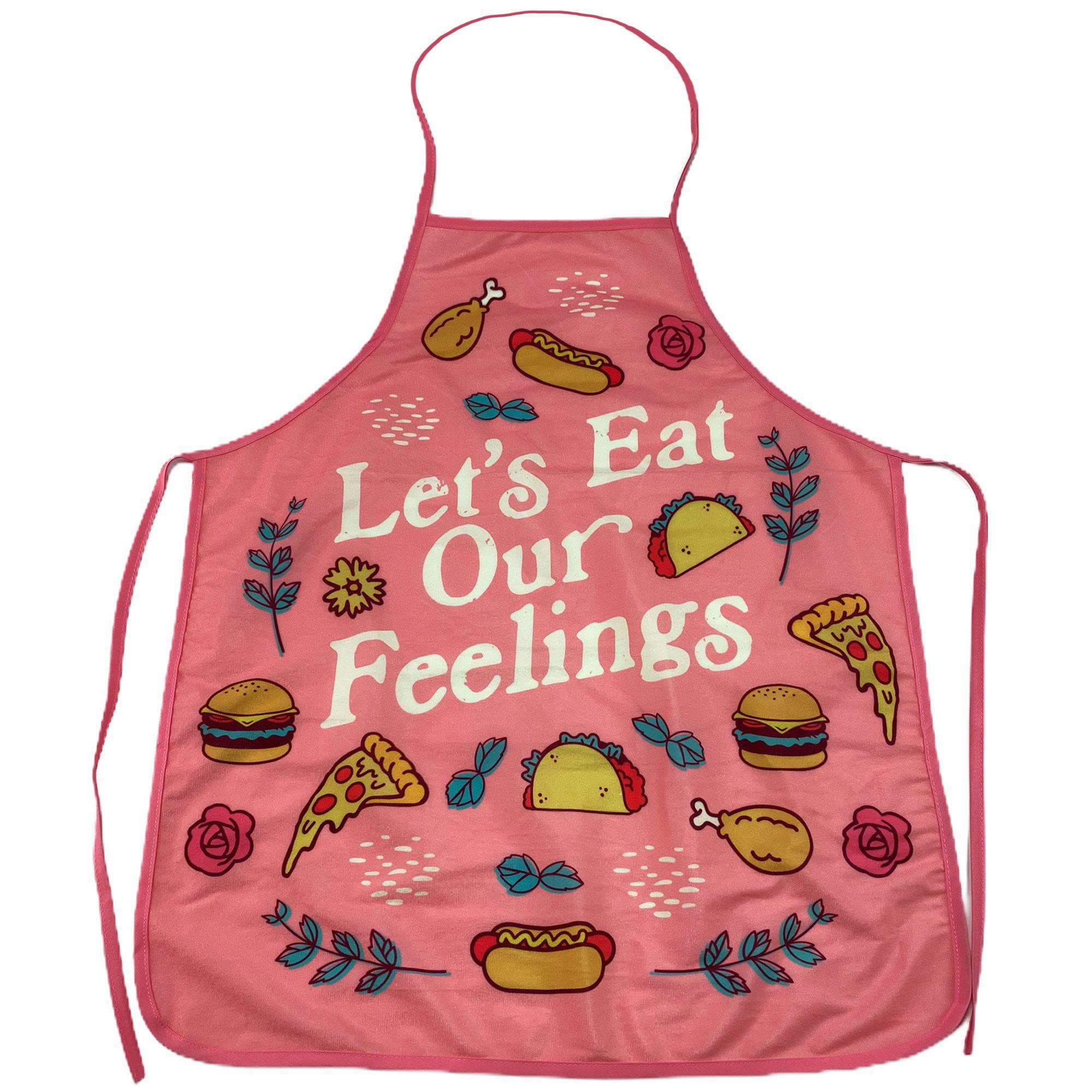 Let's Eat Our Feelings Apron - Crazy Dog T-Shirts