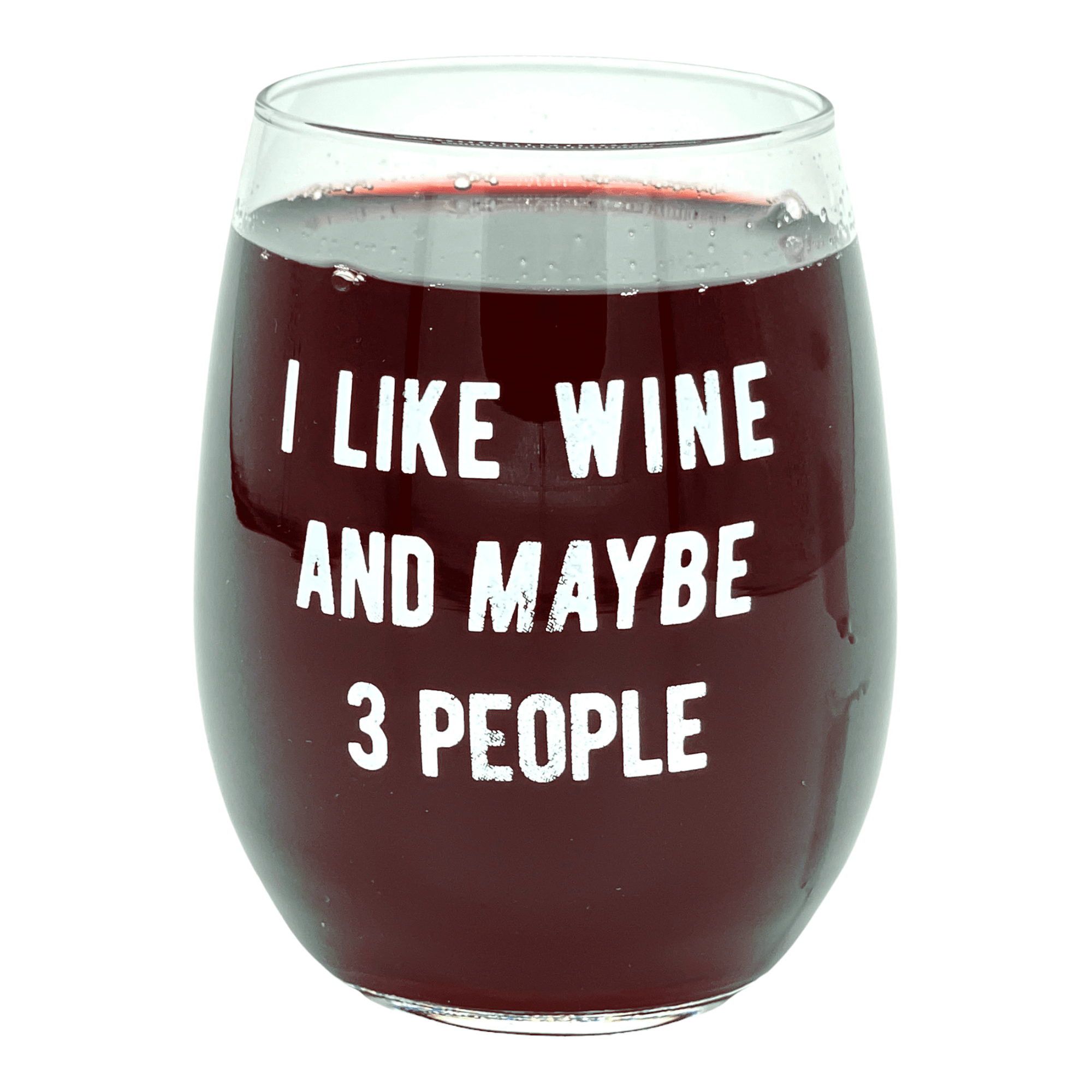 I Like Wine And Maybe 3 People  -  Crazy Dog T-Shirts