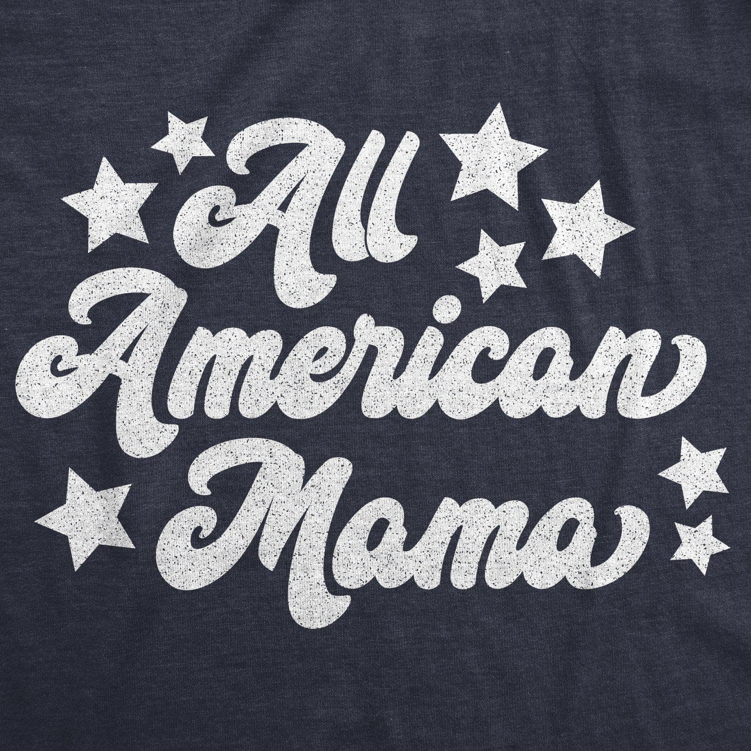 All American Mama Women's Tshirt - Crazy Dog T-Shirts