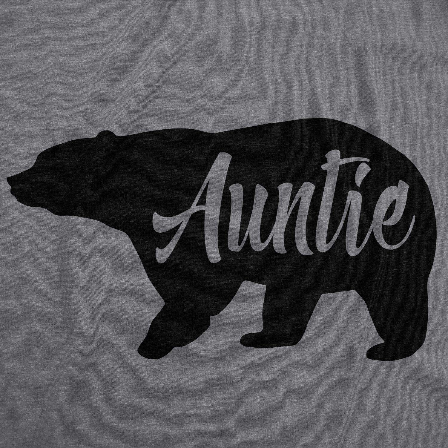 Auntie Bear Women's Tshirt - Crazy Dog T-Shirts